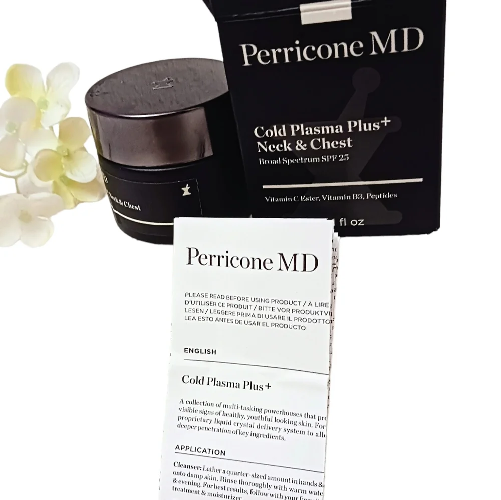 PERRICONE MD Cold Plasma+ Neck and‎ Chest Broad Spectrum SPF 25 1oz. NEW